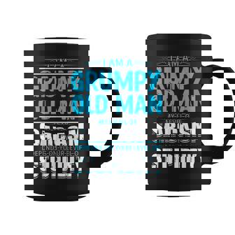 Dearcasmo Con Texto En Inglés I Am A Grumpy Old Manarcasm Texto En Inglés Taza de café - Regaloses
