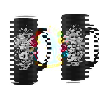 Delfín 8 Cumpleaños Niño Niña 8 Años Ocho Delfín Taza de café - Regaloses