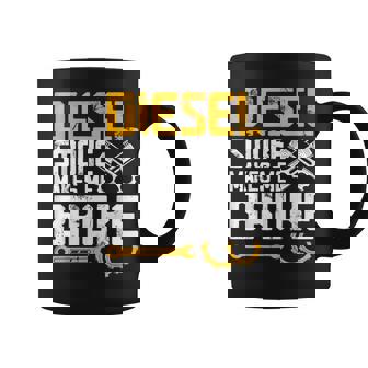 Dieselmoke Makes Me Broke Taza de café - Regaloses