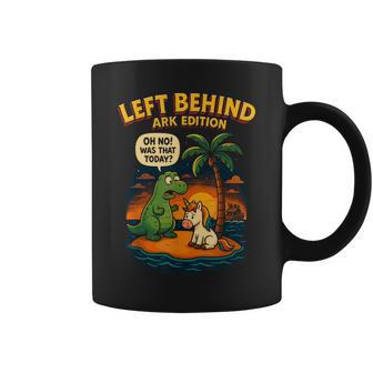 Dinosaur And Unicorn Miss Noah's Ark Christian Bible Humor Coffee Mug - Thegiftio UK