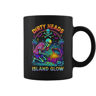 Dirty Heads Island Glow Beach Vibes Skeleton Diver Men Coffee Mug - Monsterry