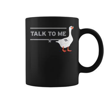 Divertida Con Texto En Inglés Talk To Me Goose Taza de café - Regaloses