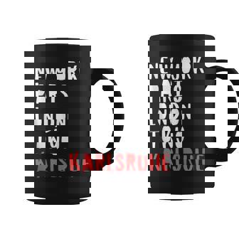 Divertida De Recuerdo Navideño De Karlsruhe Alemania In Mangas Taza de café - Regaloses