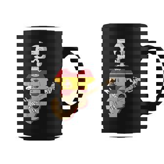 Divertido Esqueleto Guitarra España Bandera España Divertido Esqueleto Meme Taza de café - Regaloses
