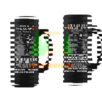 Divertido Zombie Apocalipsis Campingupervivencia Entrenamiento Humor Taza de café - Regaloses