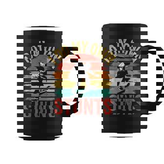 I Do My Owntunts 面白いスケートボード ヴィンテージスケートボード コーヒーマグ - Kawaiitshirt