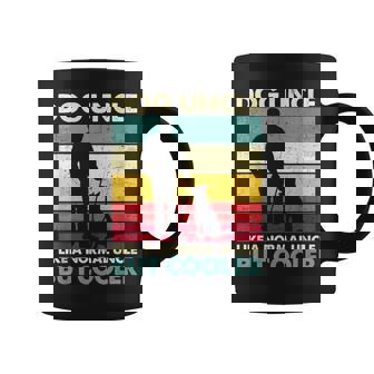 Dog Uncle Retro Sunset Dog Lover Father's Day Coffee Mug - Monsterry