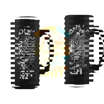 Doing Dad Shit Dad Joke Skeleton Dad Dad Father's Day Coffee Mug | Mazezy
