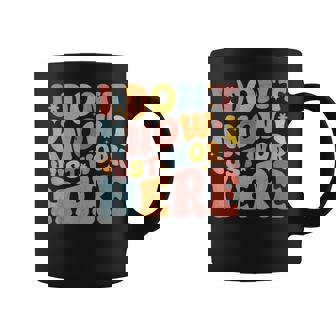 I Don't Know I Just Work Here Humorous Sayings Small Black Coffee Mug - Thegiftio