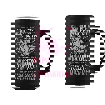 Don't Mess With Mamasaurus T-Rex Mom Coffee Mug | Mazezy
