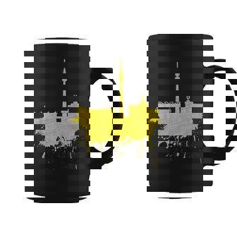 Dortmundkyline ドルトムントのスカイライン 黄色い絵 ドルトムント好きにはたまらないファンアート コーヒーマグ - Kawaiitshirt