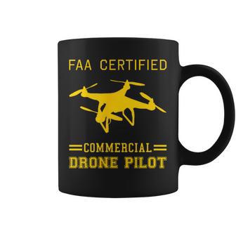Drone Pilot Faa Licencia Comercial Uas Pilot Drone Taza de café - Regaloses