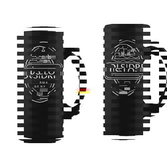 Düsseldorf Alemania Ciudadiaje Urbano Horizonte Taza de café - Regaloses