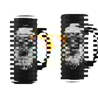 Eagle Sunglasses Graphic Coffee Mug - Monsterry