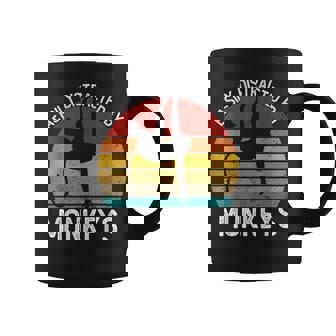 Easy Distracted By Monkeys シャツ ビンテージモンキー コーヒーマグ - Kawaiitshirt