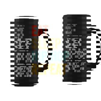 Eatleep Hip Hop Repeat Hip Hop Retro Taza de café - Regaloses