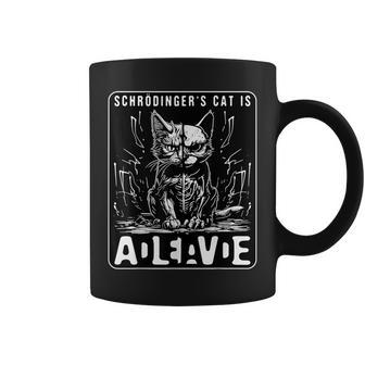 El Gato Dechrodinger Muerto Yivo Mecánica Cuántica Física Taza de café - Regaloses