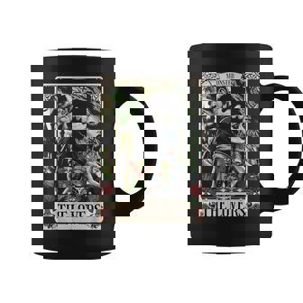 El Monstruo Frankenstein Y La Novia Los Amantes Tarot Card Taza de café - Regaloses