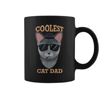 El Papá Del Gato Más Guay I Gato Azul Ruso Taza de café - Regaloses