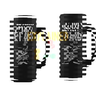 Électricité Expliquée Illustration Électricien Enseignant Nerd Tasse - Cadeauxyz