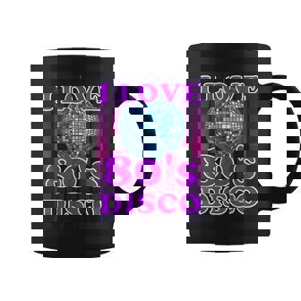 Me Encanta La Música Disco Retro Disco De Los 80 Taza de café - Regaloses