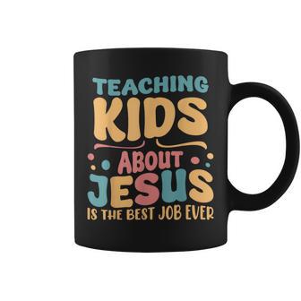 Enseñando A Los Niñosobre Jesús El Mejor Trabajo Retro Taza de café - Regaloses