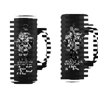 Entrenamiento Como Ares Dios Griego Culturismo Fitness Taza de café - Regaloses