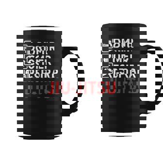 Entrenamiento Duro Jiu-Jitsu Deporte De Combate Estudiante Taza de café - Regaloses