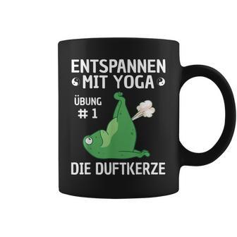 Entspannen Mit Yoga Frosch Motiv Witzig Meditation Fitness Tassen - Geschenkecke