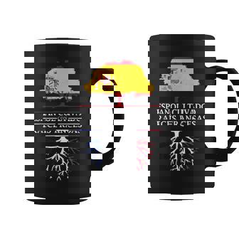 Español Cultivado Con Raíces Francesas Francia Taza de café - Regaloses