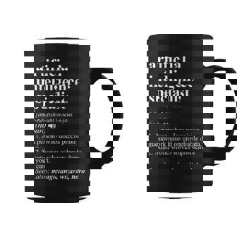 Especialista En Inteligencia Artificial Diccionario Divertido Taza de café - Regaloses