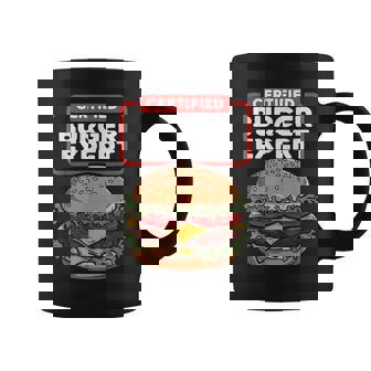 Experto En Hamburguesas Certificado Divertido Amante De Las Hamburguesas Taza de café - Regaloses