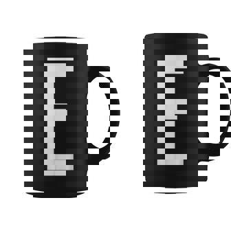 E字アルファベット モノグラム イニシャル コーヒーマグ - Kawaiitshirt
