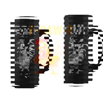 F Caw F Rooster F-Caw-F Chicken Coffee Mug | Mazezy