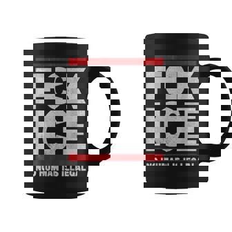 F-Ck Ice No Human Is Illegal Retro Coffee Mug | Mazezy