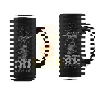 Faith Over Fear Christian Camo African American Afro Women Coffee Mug - Monsterry