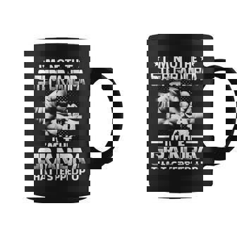 Family And Father's Day I'm Not The Step Grandpa I'm The Grandpa That Stepped Up Black Modern Casual Letter Print Crew Neck Short Sleeve S Coffee Mug - Thegiftio