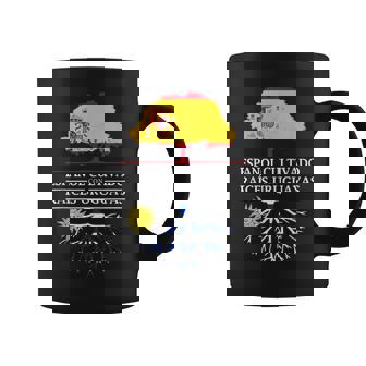 Family Heritage Uruguay Hombre - Manga Corta Jersey Regular Fit Diseño De Bandera Dual Importado Taza de café - Regaloses