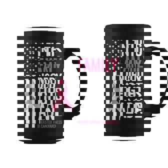 In This Family Nobody Fights Alone Breast Cancer Awareness Coffee Mug - Thegiftio