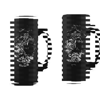 Famoso Arte Clásico Japonés Gran Ola Hokusai Diseño Elegante In Mangas Taza de café - Regaloses