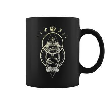 Fases De La Luna Camisa Estilo Tatuaje Reloj De Arena In Mangas Taza de café - Regaloses