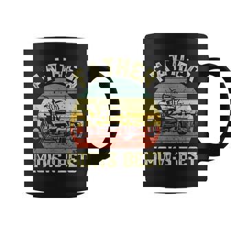 Father Mows Best Fathers Day Dad Jokes Lawn Mowing Coffee Mug | Mazezy
