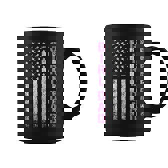 Father's Day Dad Daughter Dad Of Girls Usa Flag Coffee Mug - Monsterry