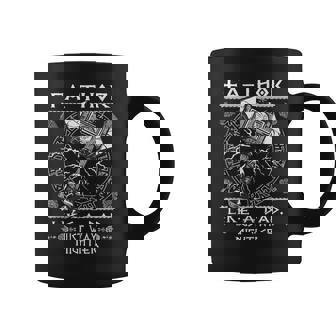 Fathor Like A Dad Just Way Mightier Father's Day Viking Coffee Mug - Thegiftio