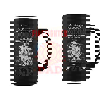 My Favorite Firefighter Calls Me Dad Usa Flag Fathers Day Coffee Mug - Thegiftio UK