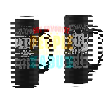 My Favorite People Call Me Abu Vintage Fathers Day Dad Coffee Mug | Mazezy