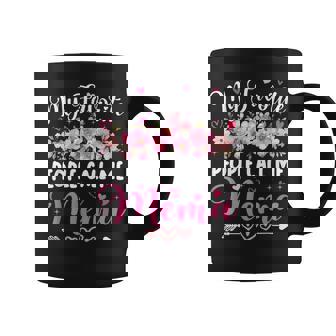 My Favorite People Call Me Mema Floral Mother's Day Women Coffee Mug - Thegiftio UK