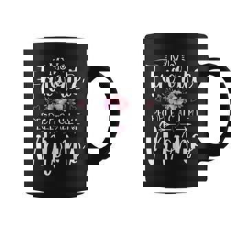 My Favorite People Call Me Momo Floral Mother's Day Coffee Mug - Thegiftio UK