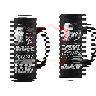 My Favorite Player Calls Me Mamaw Baseball Coffee Mug | Mazezy