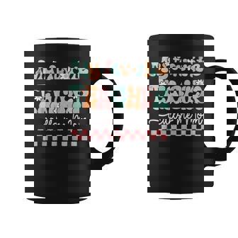 My Favorite Teacher Calls Me Mom Mother's Day Checkered Mama Coffee Mug - Thegiftio